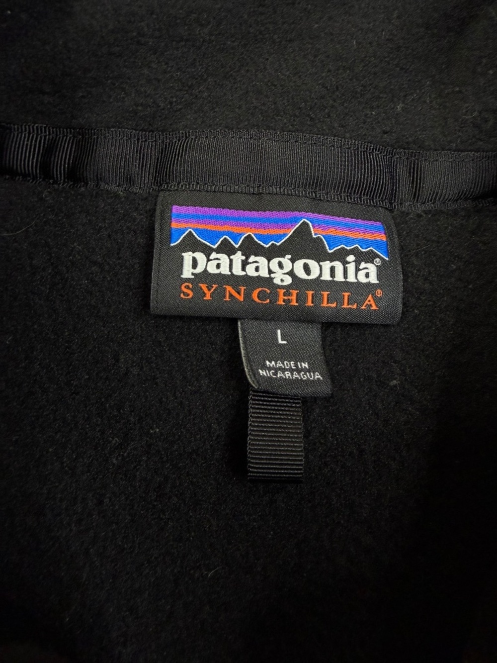 Patagonia Synchilla Fleece Vest Womens Large Black Full Zip Style 23015 - Picture 5 of 11